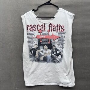 Vintage Rascal Flatts Shirt Mens Extra Large 2005 Tour Band Country Distressed